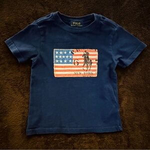 Ralph Lauren Flag Cotton Jersey Tee